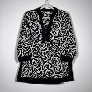 Passports 100% Cotton Tunic Size X (XL) Boho Cottage Floral